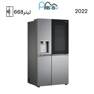 یخچال ساید بای ساید اینستاویو ال جی 30 فوت مدل X267 نقره ای