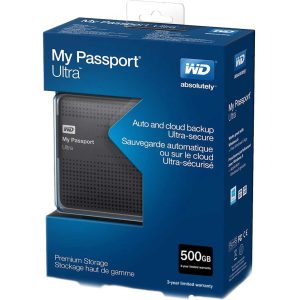 هارد اکسترنال وسترن HDD مدل My Passport Ultra ظرفیت 500 گیگابایت استوک